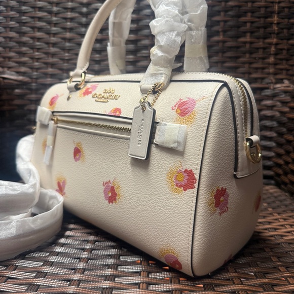 Coach Rowan Satchel With Pop Floral Print c5801 - Picture 3 of 10